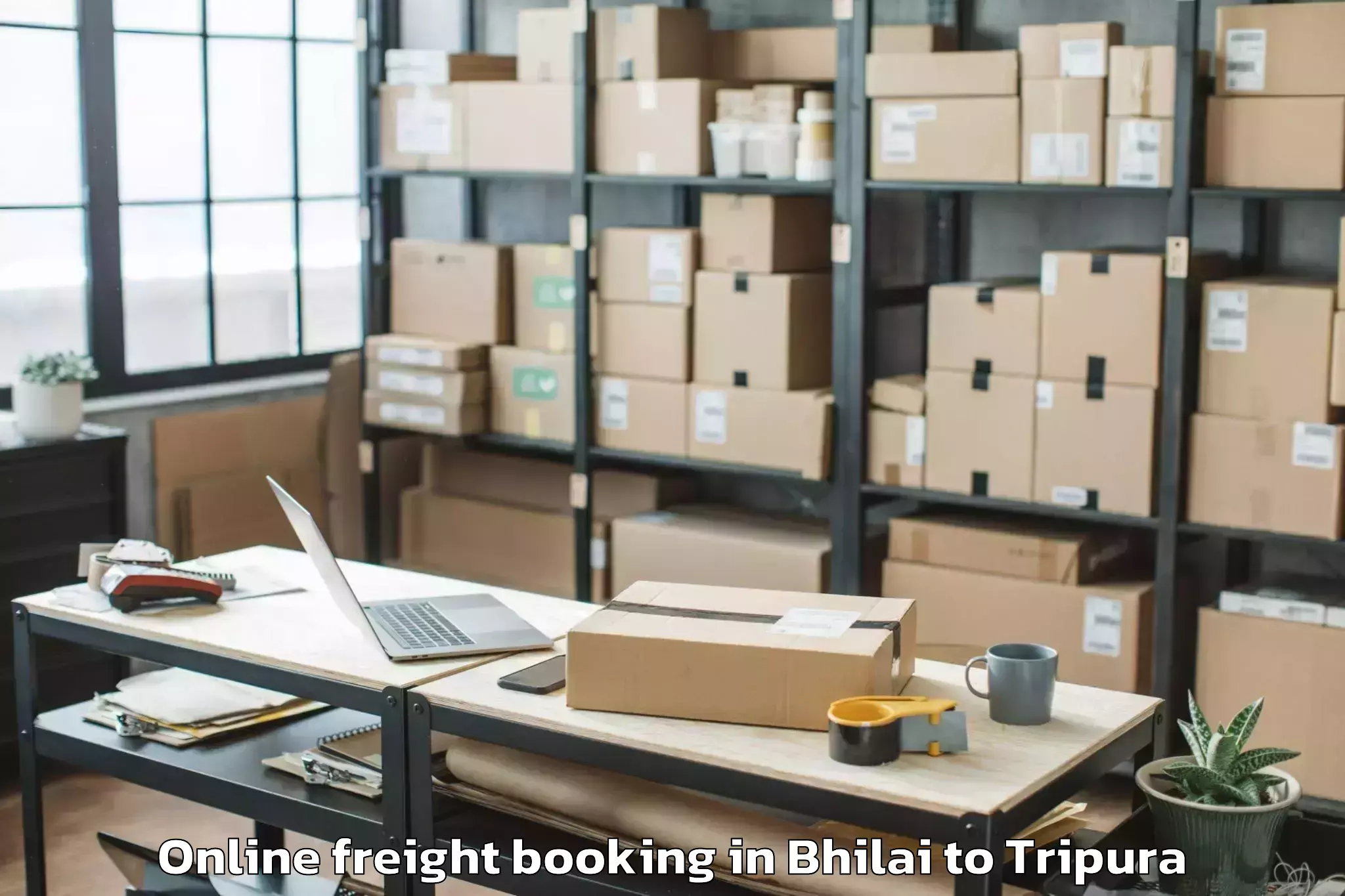 Top Bhilai to Kailashahar Online Freight Booking Available